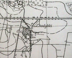 mapa Chodybki