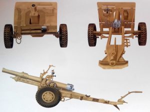 Haubicoarmata 25 funtowa - ilustracja z książki The 25-pounder Field Gun 1939 – 71 Chrisa Henry ego